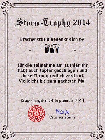 Storm-Throphy 2014
